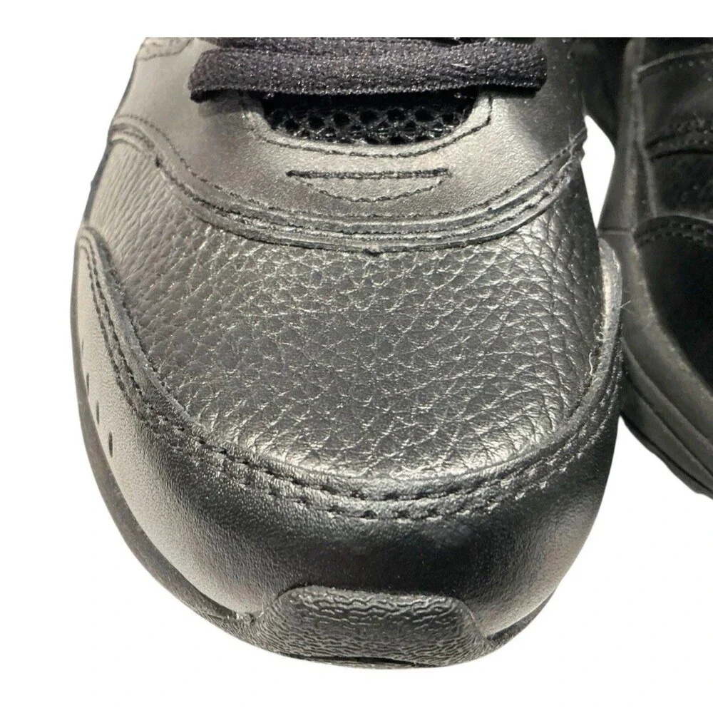 Therashoe Olea Womens 8.5W Wide Black Leather Toning TS Sport Shoe Sneaker